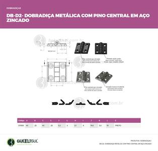 DOBRADIÇA METÁLICA DB-D2 07859 F3 06402 