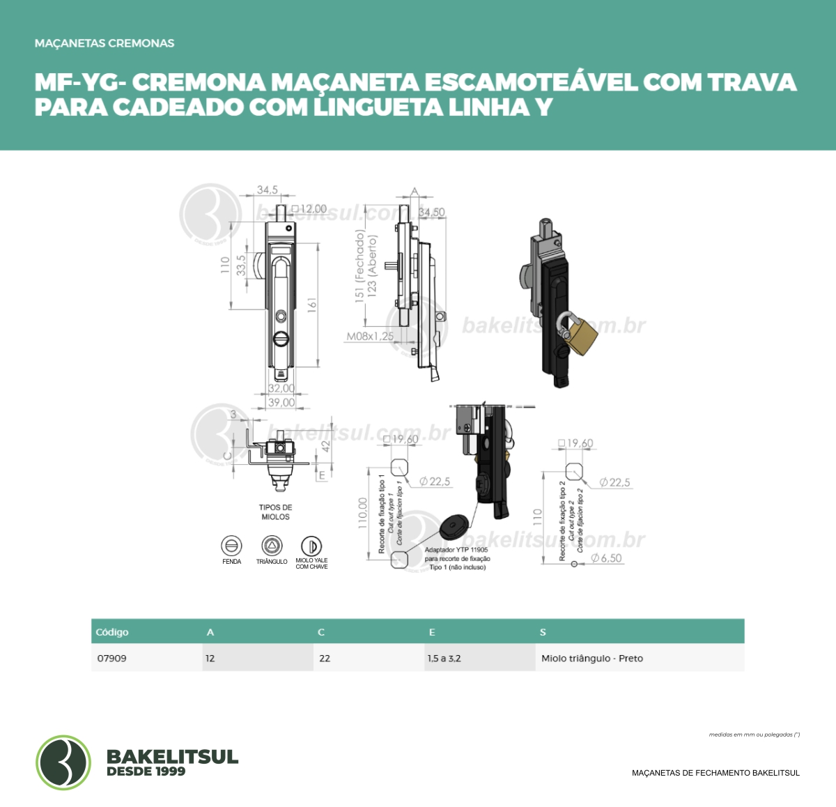 Clique aqui para visualizar a imagem técnica MF-MACANETA-PA-YG-IN-110-M8-00-RMT-PRETO TRIANG C/LING 20 Clique aqui para visualizar a imagem técnica MF-MACANETA-PA-YG-IN-110-M8-00-RMT-PRETO TRIANG C/LING 20