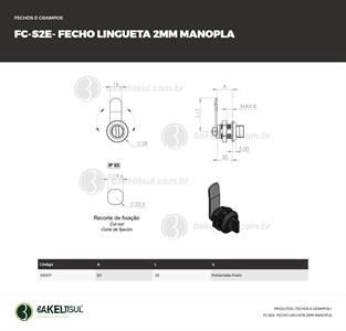 FECHO LINGUETA MANOPLA FC-S2E 08017 