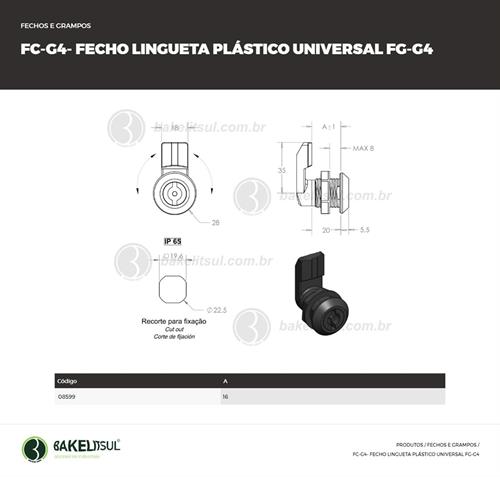 FECHO LINGUETA PLÁSTICO MIOLO UNIVERSAL FC-G4 08599 