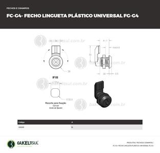 FECHO LINGUETA PLÁSTICO MIOLO UNIVERSAL FC-G4 08599 