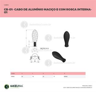 CABO DE ALUMÍNIO MACIÇO CB-O1 08863 F3 05733 