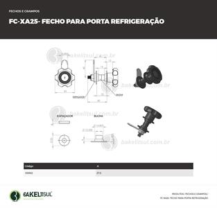 FECHO LINGUETA REFRIGERAÇÃO FC-XA25 08882 F3 01542 