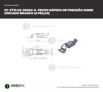 FECHO RÁPIDO DE PRESSÃO AÇO 92MM ZT-31.02  09830 F3 07348 