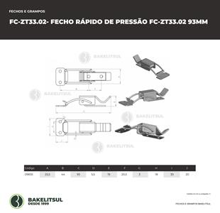 FECHO RÁPIDO DE PRESSÃO AÇO 93MM ZT-33.02 09835 F3 07353 