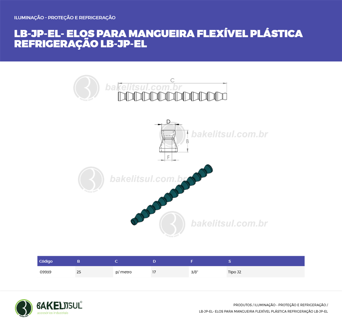 Clique aqui para visualizar a imagem técnica LB-ELO DE LIGACAO-PP-JPEL2-SR-3/8-00-00-PSR-ELOS LIG METRO Clique aqui para visualizar a imagem técnica LB-ELO DE LIGACAO-PP-JPEL2-SR-3/8-00-00-PSR-ELOS LIG METRO