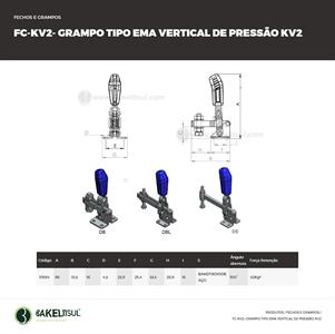 GRAMPO DE PRESSÃO VERTICAL TIPO EMA FC-KV2 10934 