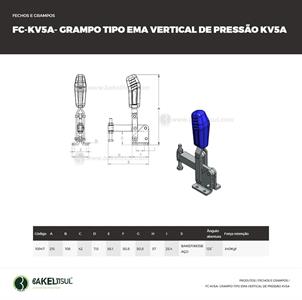 GRAMPO DE PRESSÃO VERTICAL TIPO EMA FC-KV5A 10947 