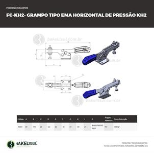 GRAMPO DE PRESSÃO HORIZONTAL TIPO EMA FC-KH2 10951 