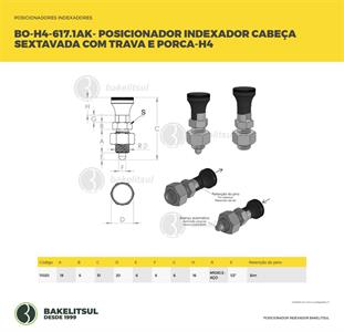 POSICIONADOR INDEXADOR H4 SEXTAVADO COM TRAVA COM PORCA 11020 F3 08119 