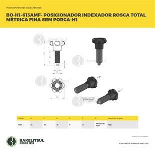 POSICIONADOR INDEXADOR H1 ROSCA MÉTRICA FINA SEM PORCA 11034 F3 08164 