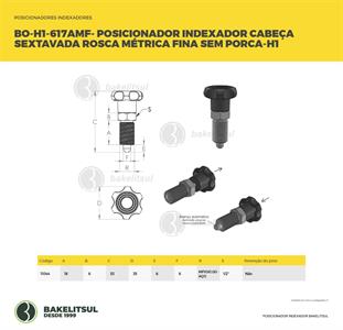 POSICIONADOR INDEXADOR H1 SEXTAVADO MÉTRICO FINO SEM PORCA 11044 F3 08174 