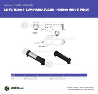LUMINÁRIA NR10 PARA PAINEL ELÉTRICO LB-F2 11308 