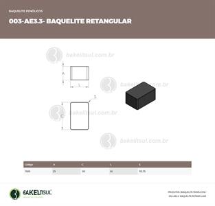BAQUELITE PRENSADO RETANGULAR MP-RB 11351 