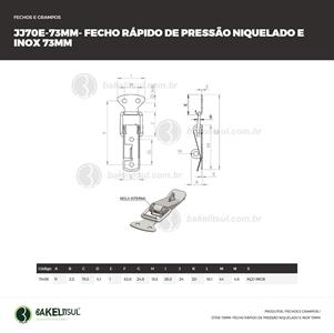 FECHO RÁPIDO DE PRESSÃO INOX 73MM 11406 F3 08579 
