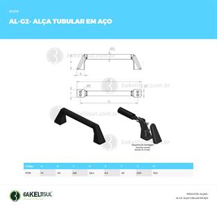 ALÇA TUBULAR EM AÇO 11781 F3 08864 