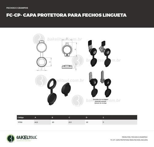CAPA PROTETORA PARA FECHO LINGUETA 11788 