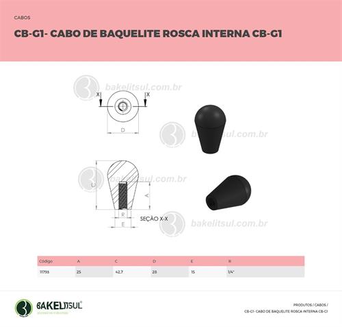 CABO DE BAQUELITE ROSCA INTERNA CB-G1 11793 