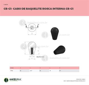 CABO DE BAQUELITE ROSCA INTERNA CB-G1 11793 