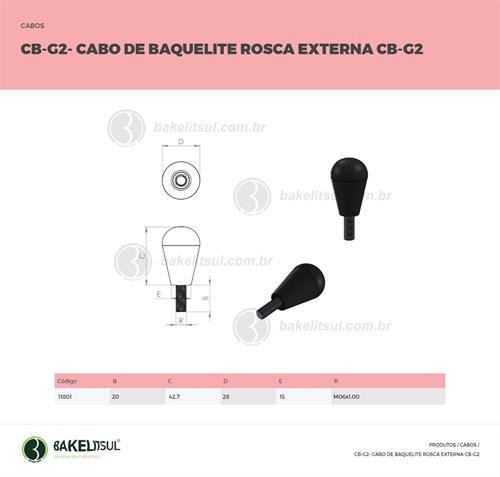 CABO DE BAQUELITE ROSCA EXTERNA CB-G2 11801 