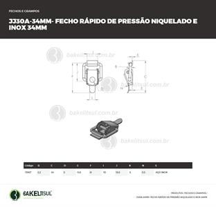 FECHO RÁPIDO DE PRESSÃO INOX 34MM 11967 F3 09072 