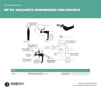 MAÇANETA DE COMPRESSÃO COM LINGUETA MF-P2 12027 