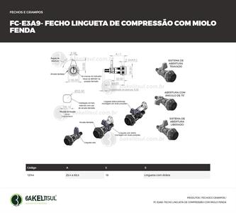 FECHO LINGUETA COMPRESSÃO FENDA FC-E3A9 12144 