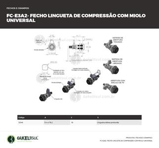 FECHO LINGUETA COMPRESSÃO UNIVERSAL FC-E3A2 12146 