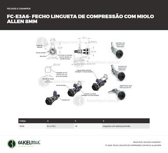 FECHO LINGUETA COMPRESSÃO ALLEN 8MM FC-E3A6 12155 