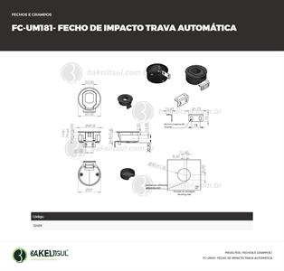 FECHO IMPACTO TRAVA AUTOMÁTICA FC-UM181 12489 