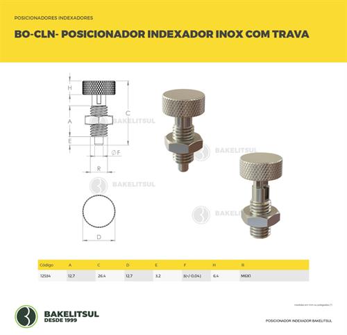 POSICIONADOR INDEXADOR INOX COM TRAVA BO-CLN 12534 