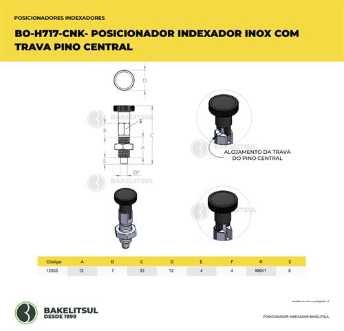 POSICIONADOR INDEXADOR H717-CNK INOX COM TRAVA  12555 