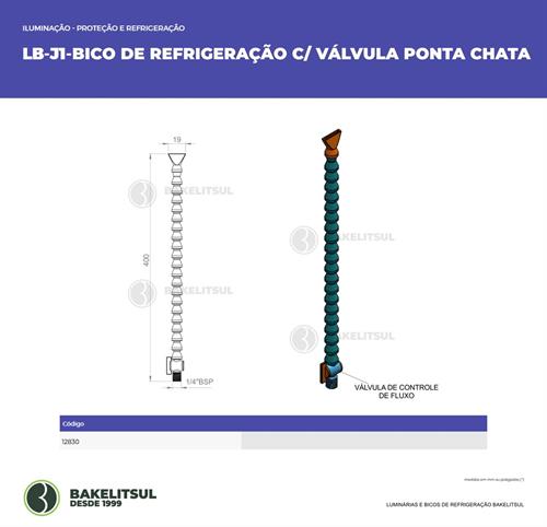 MANGUEIRA FLEXÍVEL PLÁSTICA COM VÁLVULA LB-JP-CV 12830 