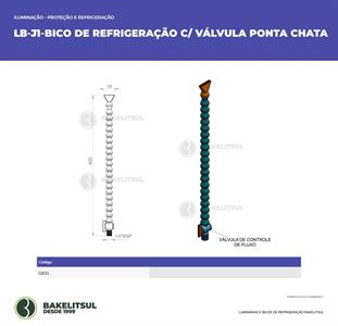 MANGUEIRA FLEXÍVEL PLÁSTICA COM VÁLVULA LB-JP-CV 12830 