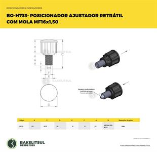 POSICIONADOR AJUSTADOR RETRÁTIL COM MOLA 12870 