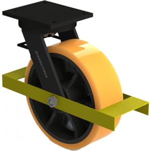 RODÍZIO GIRATÓRIO PLACA LINHA PESADA 1 TRAVA 1600 A 1800KGF FFPU-GPLP1T 10839 