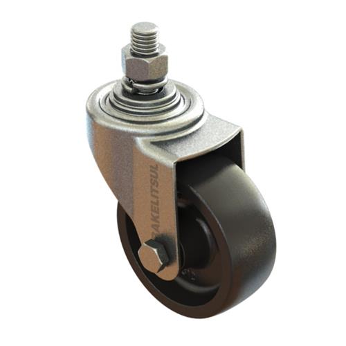 RODÍZIO FIXO ROSCA LINHA LEVE 45 A 160KGF PP-FRLL 12576