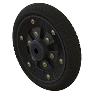 RODA BORRACHA MACIÇA ARO PLÁSTICO R105.04 12026 