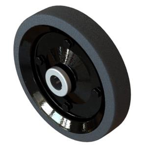 RODA BORRACHA MACIÇA ARO METÁLICO R105.21 03539 