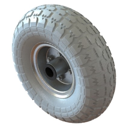 RODA BORRACHA MACIÇA ARO METÁLICO R105.25 10261 