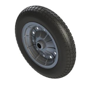 RODA BORRACHA COM C MARA ARO METÁLICO R106.04 01133 