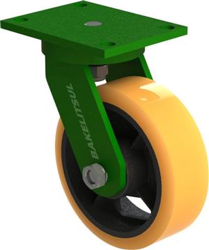 RODÍZIO GIRATÓRIO PLACA LINHA PESADA 900 KGF FFPU-BLP8 02914 