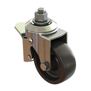 RODÍZIO GIRATÓRIO ROSCA LINHA LEVE TRAVA 45 A 160KGF PP-GRLLT 12596 