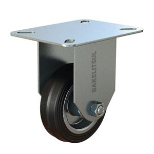 RODÍZIO FIXO PLACA LINHA LEVE 80 A 100KGF BR-FPLL 12653