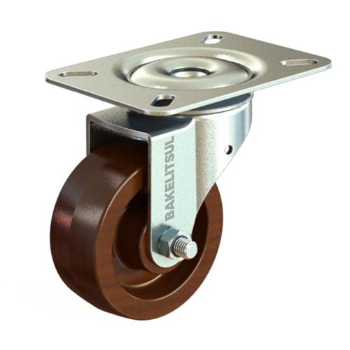 RODÍZIO GIRATÓRIO PLACA LINHA LEVE 100 A 200KGF CE-GPLL 12676 