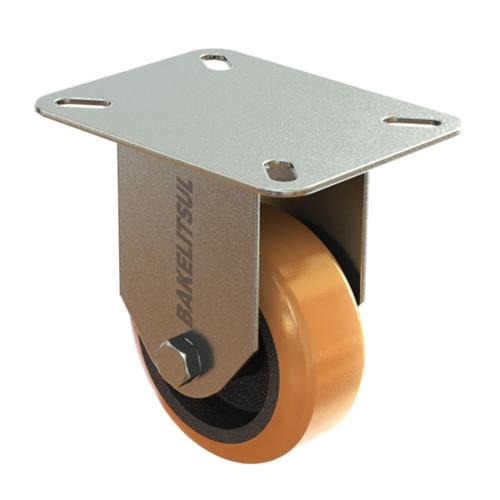 RODÍZIO FIXO PLACA LINHA LEVE 80 A 250KGF FFPU-FPLL 12692 