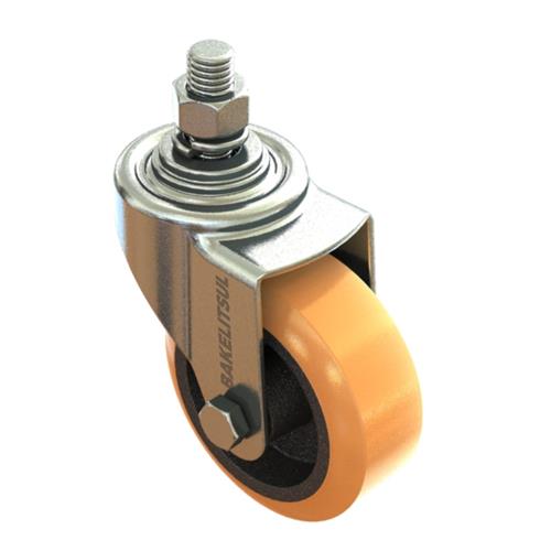 RODÍZIO FIXO ROSCA LINHA LEVE 80 A 250KGF FFPU-FRLL 12700 