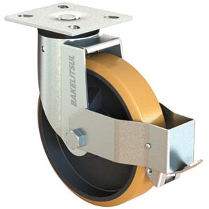 RODÍZIO GIRATÓRIO PLACA LINHA MÉDIA REFORÇADA TRAVA 350 A 730KGF FFPU-GPLMR 12771 