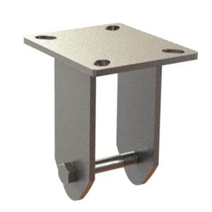 SUPORTE FIXO INOX PLACA LINHA MÉDIA  10879