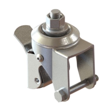 SUPORTE GIRATÓRIO INOX ROSCA LINHA LEVE COM TRAVA  04502 